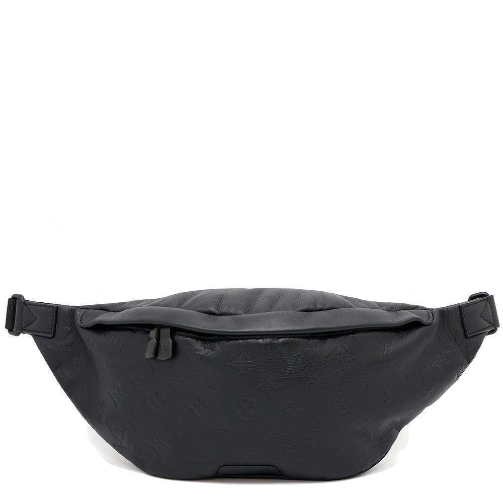 Louis Vuitton Monogram Shadow Black Discovery Bum Bag Waist Black